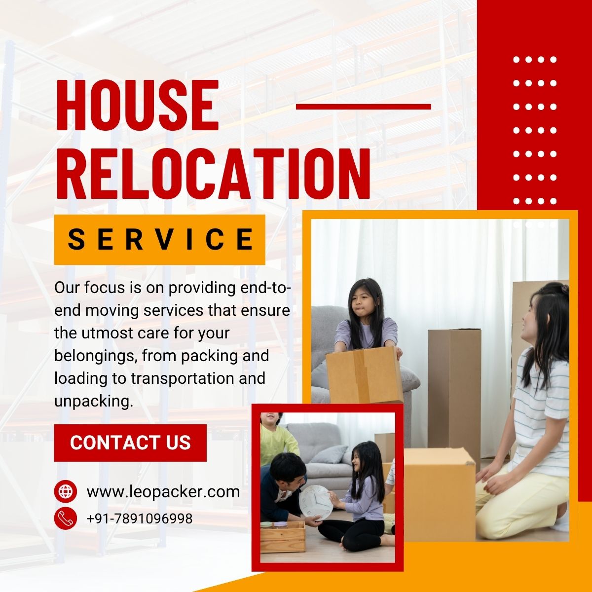 Leo Packers and Movers HOUSE RELOCATION