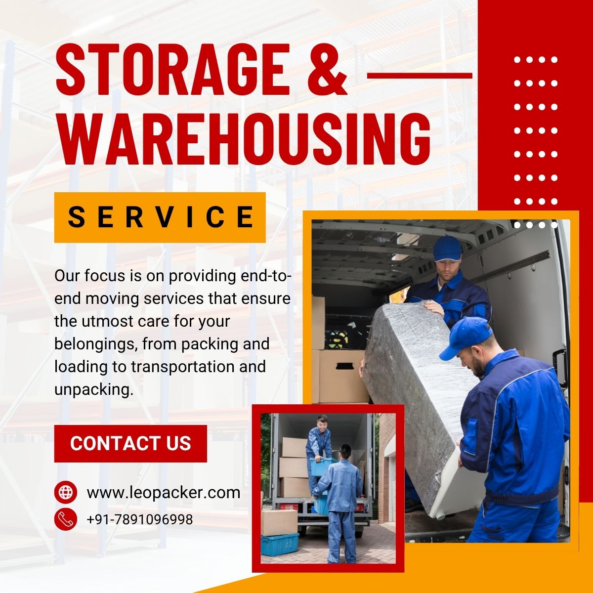 Leo Packers and Movers storage & warehousing